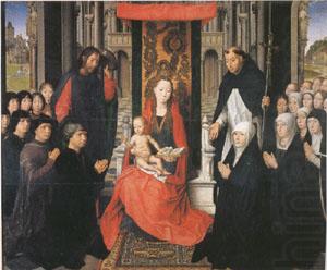 Hans Memling The Virgin and Child between st James and St Dominic (mk05) china oil painting image